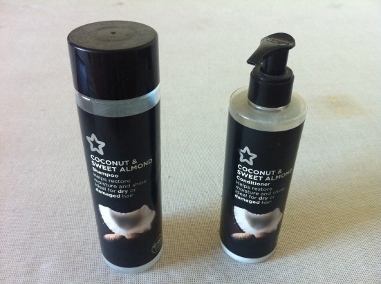 Superdrug Coconut and Sweet Almond Shampoo and Conditioner